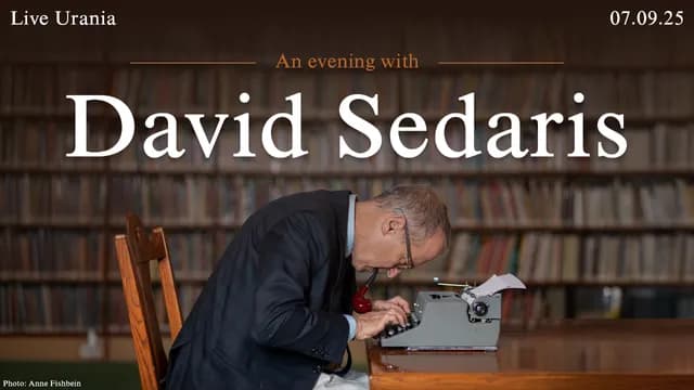 An evening with David Sedaris (DE)